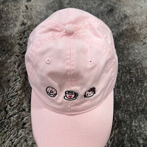 Hello Kitty Cafe Pink Cap with Embroidery